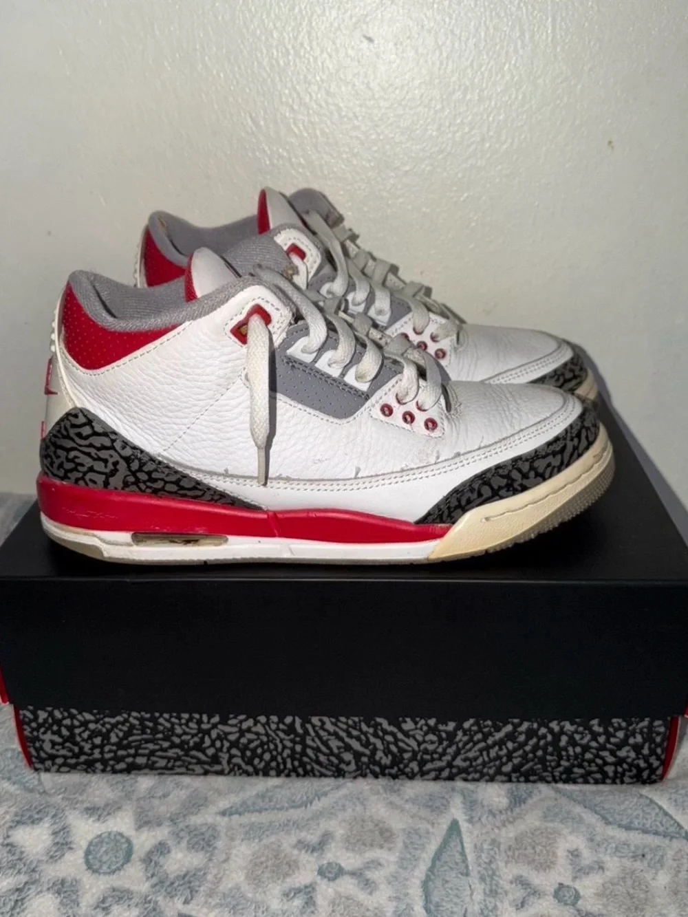 Air Jordan 3 fire red men size 7
